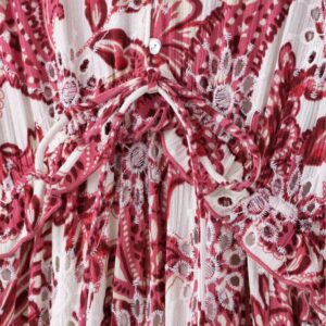 Hollow Embroidery Summer Dress - Image 4