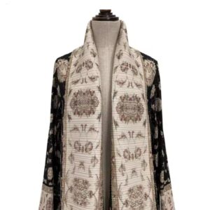 Printed Pleated Overlays Brown - Image 3