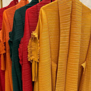 Pleated Petal Sleeves Red - Image 3